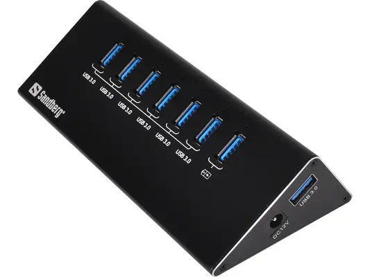 Sandberg USB 3.0 Hub 6+1 ports - Station d'accueil pour portable - visuel 1