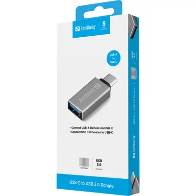 Sandberg USB-C to USB 3.0 Dongle - Station d'accueil pour portable - visuel 3