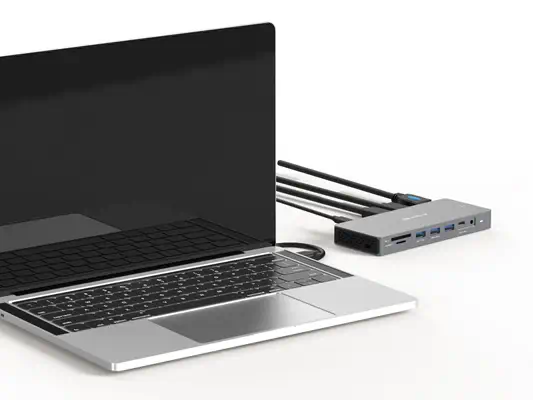 Sandberg 136-61 station d'accueil Avec fil USB 3.2 Gen 1 (3.1 Gen 1) Type-C Gris - Station d'accueil pour portable - visuel 4