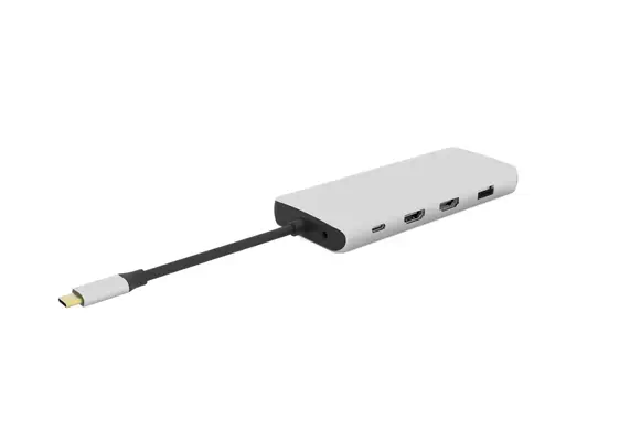 eSTUFF ES623009 hub & concentrateur Gris - Station d'accueil pour portable - visuel 2