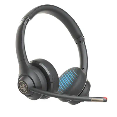 JLab Go Work Gen 2 Casque Avec fil &sans fil Arceau Appels/Musique USB Type-C Bluetooth Noir, Bleu - Casque Micro - visuel 1
