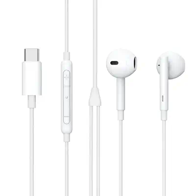 eSTUFF ES652200-BULK casque Avec fil Ecouteurs Appels/Musique USB Type-C Blanc - Casque Micro - visuel 1