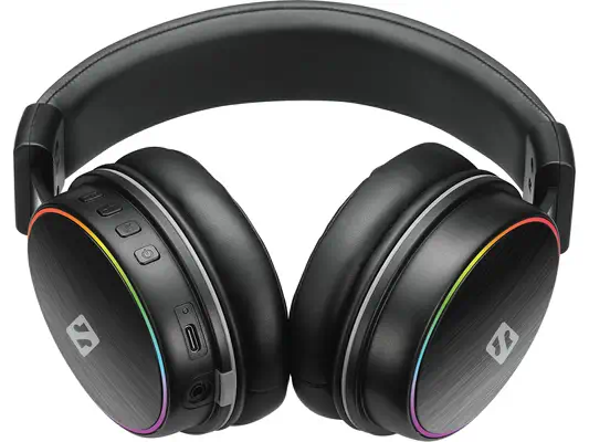 Sandberg 126-42 casque Avec fil &sans fil Arceau Gaming Bluetooth Noir - Casque Micro - visuel 3