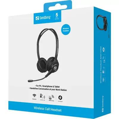 Sandberg 126-43 casque Sans fil Arceau Musique/Quotidien Bluetooth Noir - Casque Micro - visuel 6