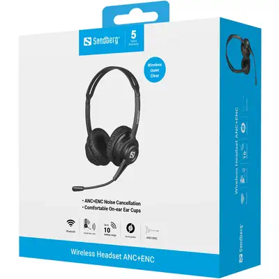 Sandberg 126-44 casque Sans fil Arceau Musique/Quotidien Bluetooth Noir - Casque Micro - visuel 10