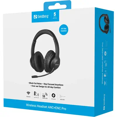 Sandberg 126-45 casque Sans fil Arceau Musique/Quotidien Bluetooth Noir - Casque Micro - visuel 10