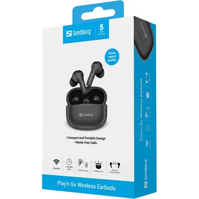 Sandberg 126-51 casque True Wireless Stereo (TWS) Ecouteurs Musique/Quotidien Bluetooth Noir - Casque Micro - visuel 5
