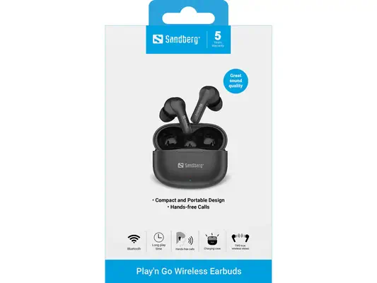 Sandberg 126-51 casque True Wireless Stereo (TWS) Ecouteurs Musique/Quotidien Bluetooth Noir - Casque Micro - visuel 4