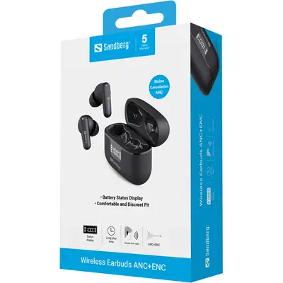 Sandberg 126-52 casque True Wireless Stereo (TWS) Ecouteurs Musique/Quotidien Bluetooth Noir - Casque Micro - visuel 9