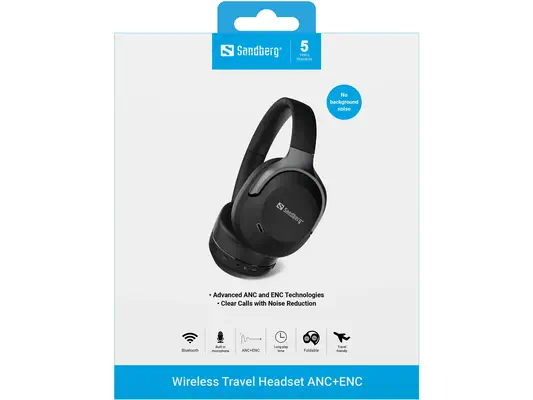 Sandberg 126-53 casque Sans fil Arceau Appels/Musique Bluetooth Noir - Casque Micro - visuel 6