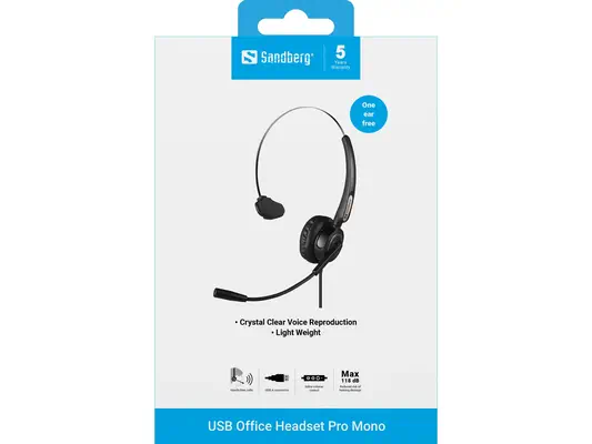Sandberg USB Office Headset Pro Mono - Casque Micro - visuel 4
