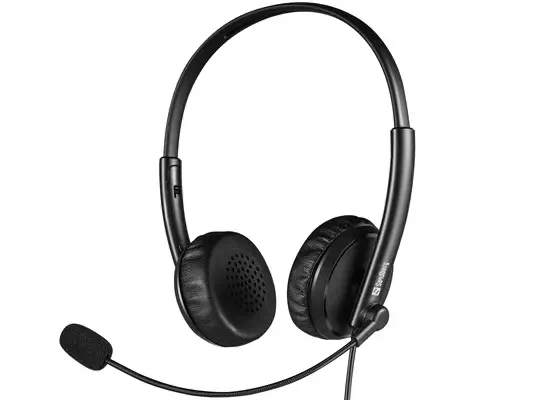 Sandberg 126-21 casque Casques Avec fil Arceau Bureau/Centre d'appels Noir - Casque Micro - visuel 1