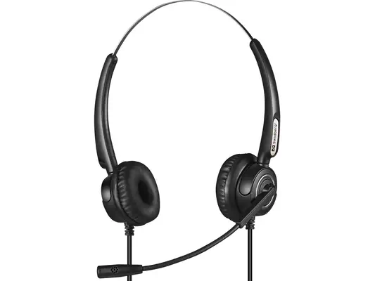 Sandberg 126-30 casque Avec fil Arceau Bureau/Centre d'appels USB Type-A Noir - Casque Micro - visuel 1