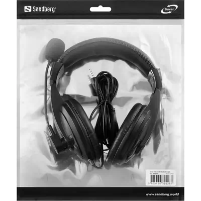 Sandberg 325-28 casque Avec fil Arceau Appels/Musique Noir - Casque Micro - visuel 3