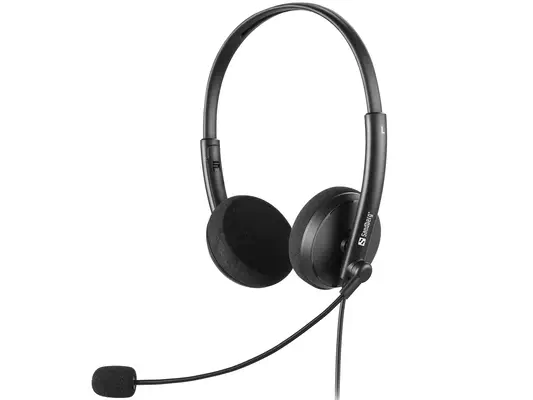 Sandberg 325-41 casque Avec fil Arceau Bureau/Centre d'appels Noir - Casque Micro - visuel 1