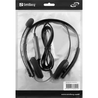 Sandberg 325-41 casque Avec fil Arceau Bureau/Centre d'appels Noir - Casque Micro - visuel 6