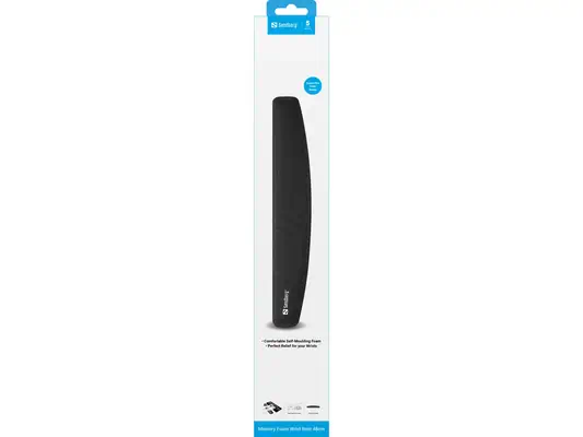 Sandberg 520-39 repose-poignet Mémoire de forme, Polyester Noir - Produit ergonomique - visuel 2