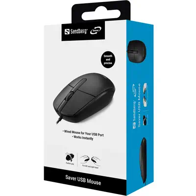 Sandberg 331-00 souris Bureau Ambidextre USB Type-A 1200 DPI - Souris - visuel 5