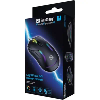 Sandberg 640-27 souris Gaming Ambidextre USB Type-A 3600 DPI - Souris - visuel 6