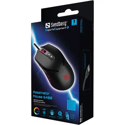 Sandberg 640-20 souris Gaming Droitier USB Type-A 6400 DPI - Souris - visuel 6