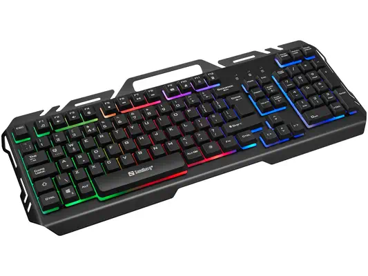 Sandberg 640-25 clavier Gaming USB AZERTY Belge Noir - Clavier - visuel 1