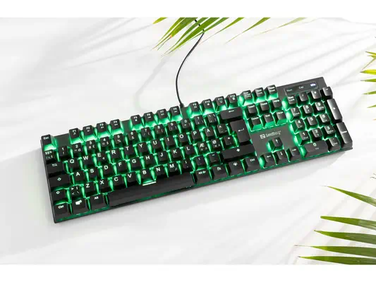 Sandberg 640-29 clavier Gaming USB QWERTY Nordique Noir - Clavier - visuel 3