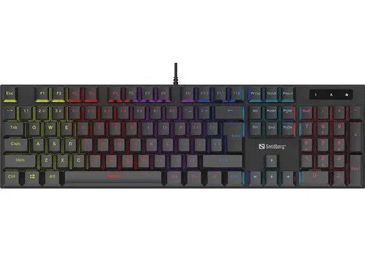Sandberg 640-29 clavier Gaming USB QWERTY Nordique Noir - Clavier - visuel 2