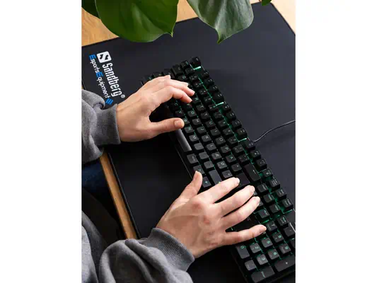 Sandberg 640-29 clavier Gaming USB QWERTY Nordique Noir - Clavier - visuel 4