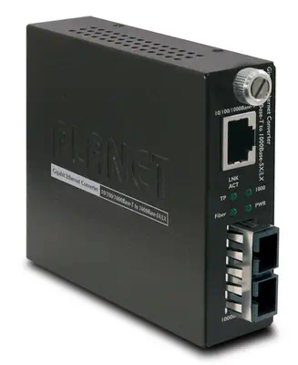 PLANET GST-802 convertisseur de support réseau 2000 Mbit/s 850 nm Multimode Noir - Accessoire Réseau - visuel 1