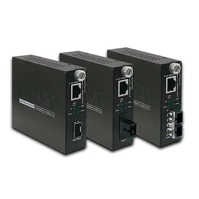 PLANET GST-805A convertisseur de support réseau 2000 Mbit/s Noir - Accessoire Réseau - visuel 1