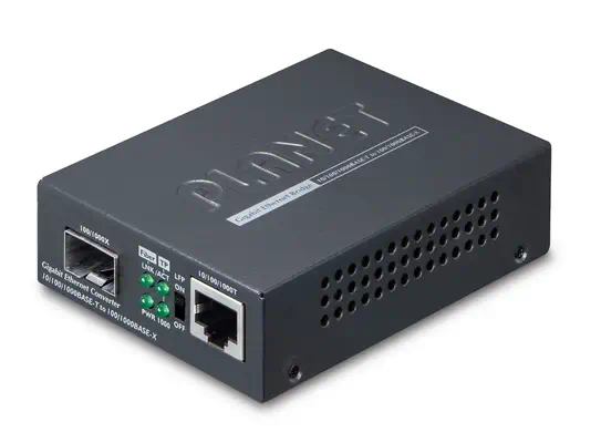 PLANET GT805A convertisseur de support réseau 1000 Mbit/s 0 nm Multimode Noir - Accessoire Réseau - visuel 1