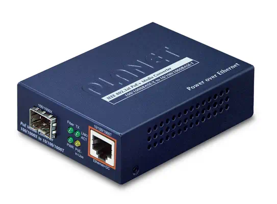 PLANET GTP-805A convertisseur de support réseau 1000 Mbit/s Bleu - Accessoire Réseau - visuel 1