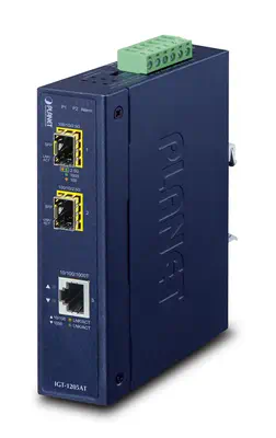 PLANET IGT-1205AT convertisseur de support réseau 1000 Mbit/s Bleu - Accessoire Réseau - visuel 1