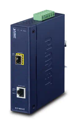 PLANET IGT-805AT convertisseur de support réseau 1000 Mbit/s Bleu - Accessoire Réseau - visuel 1