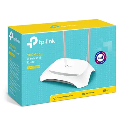 TP-Link TL-WR840N routeur sans fil Fast Ethernet Monobande (2,4 GHz) Gris, Blanc - Routeur - visuel 4