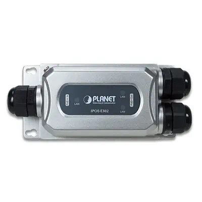 PLANET IPOE-E302 prolongateur réseau Émetteur réseau Noir, Gris 10, 100, 1000 Mbit/s - Accessoire Réseau - visuel 2