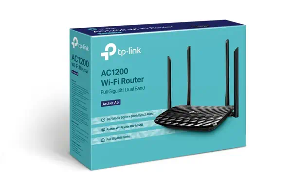 TP-Link AC1200 routeur sans fil Gigabit Ethernet Bi-bande (2,4 GHz / 5 GHz) Noir - Routeur - visuel 4