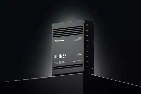 Teltonika RUTM52 routeur sans fil Gigabit Ethernet Bi-bande (2,4 GHz / 5 GHz) 5G Noir - Routeur - visuel 6