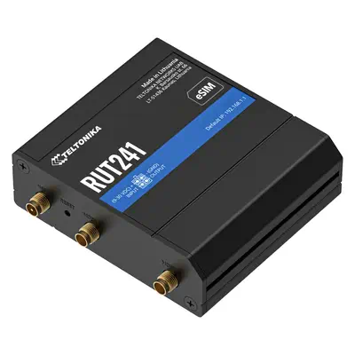 RUT241 eSIM | Industrieller 4G-LTE-Router | Cat 4, 2x RJ45 100Mb/s, eSIM - Teltonika - Routeur - visuel 2
