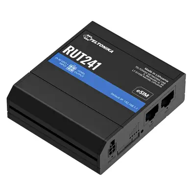 RUT241 eSIM | Industrieller 4G-LTE-Router | Cat 4, 2x RJ45 100Mb/s, eSIM - Teltonika - Routeur - visuel 1