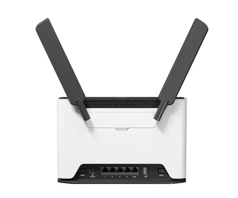 Mikrotik Chateau 5G R17 ax routeur sans fil Gigabit Ethernet Bi-bande (2,4 GHz / 5 GHz) Noir, Gris - Routeur - visuel 3