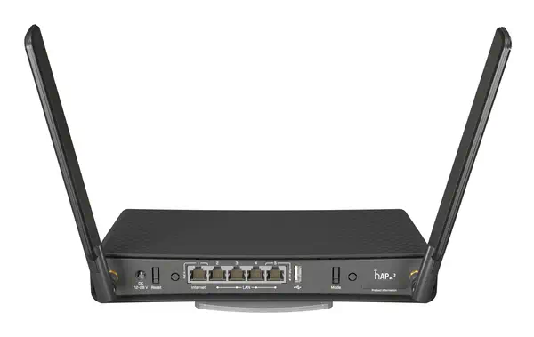 Mikrotik hAP ac³ routeur sans fil Gigabit Ethernet Bi-bande (2,4 GHz / 5 GHz) Noir - Routeur - visuel 1