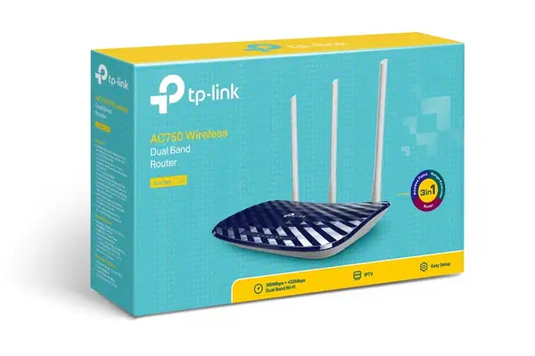 TP-Link AC750 routeur sans fil Fast Ethernet Bi-bande (2,4 GHz / 5 GHz) Noir, Blanc - Routeur - visuel 4