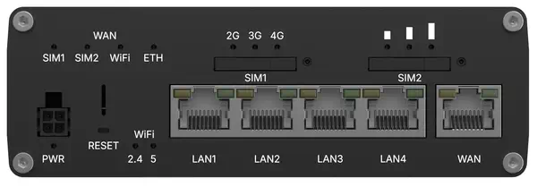Teltonika RUTC41 routeur sans fil Gigabit Ethernet Bi-bande (2,4 GHz / 5 GHz) 5G Noir - Routeur - visuel 4