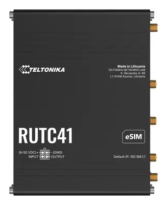 Teltonika RUTC41 routeur sans fil Gigabit Ethernet Bi-bande (2,4 GHz / 5 GHz) 5G Noir - Routeur - visuel 3