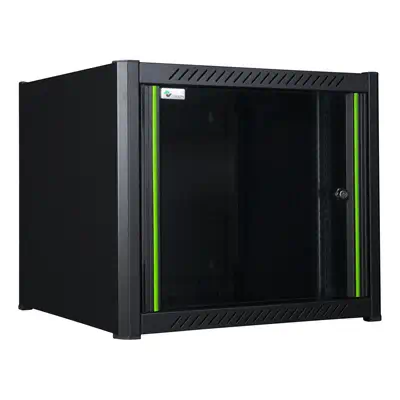LOGON RWM09U56BL étagère 9U Rack monté sur le mur Noir - Rack et Armoire - visuel 3