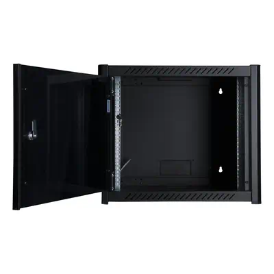 LOGON RWM09U56BL étagère 9U Rack monté sur le mur Noir - Rack et Armoire - visuel 2
