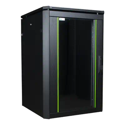 LOGON RDL16U68BL étagère 16U Rack autonome Noir - Rack et Armoire - visuel 3