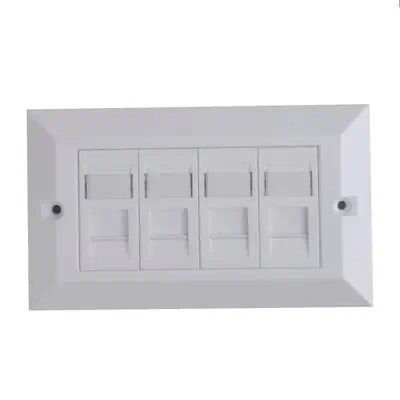 Lanview LVN126188UK-4 boitier de prise de courant RJ-45 Blanc - Rack et Armoire - visuel 1