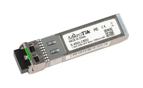 Mikrotik S-55DLC80D module émetteur-récepteur de réseau Fibre optique 1250 Mbit/s SFP 1550 nm - Accessoire Réseau - visuel 1